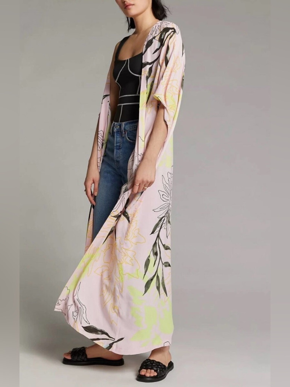 Bel Kazan / Anthropologie Marielle Duster Kimono One Size New with Tag